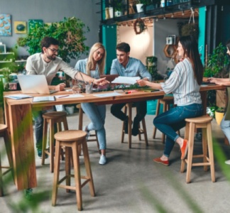 Illustration article : Coworking : une pratique jeune mais attractive !