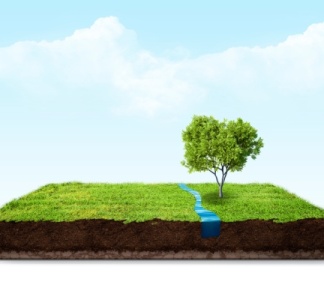 Illustration article : Vente immobilière : « Et au milieu coule une rivière »…