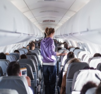 Illustration article : Transport aérien : des avancés contre les passagers perturbateurs